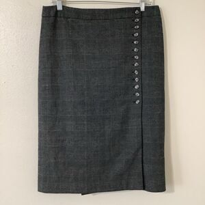 Ann Taylor Plaid Office Siren Workwear Office Old Money Pencil Skirt Size 8